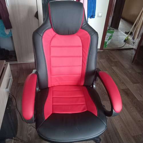 Компьютерное кресло Kadis темно-красное / черное фото покупателя 16