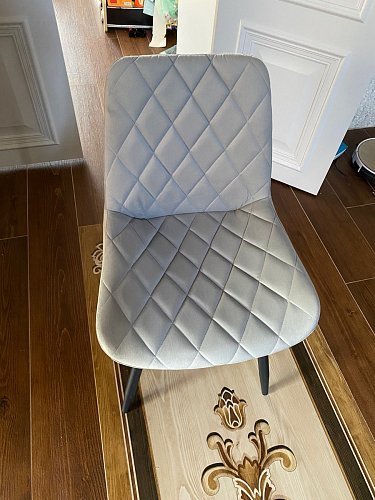 Комплект из "МР Стул Баодин К б/к латте (velutto 08) / черный каркас , 4 шт" фото покупателя 27