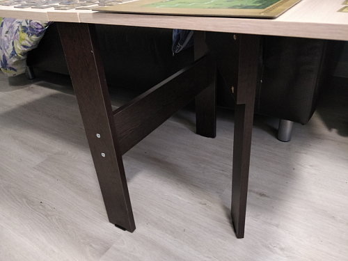 Стол-книжка СтК6 венге / дуб молочный высота 54 см фото покупателя 37