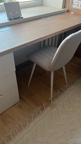 Стул на металлокаркасе Дани бежевый / белый фото покупателя 13