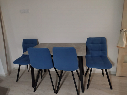 Стул на металлокаркасе Чилли светло-серый / черный фото покупателя 217