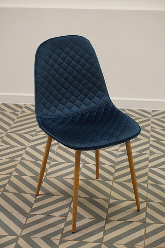 Стул на металлокаркасе Capri голубой из шоурума 7