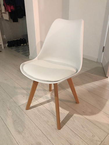 Деревянный стул Bonuss темно-серый / черное сидение / черный фото покупателя 76