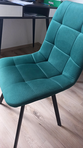 Стул на металлокаркасе Чилли светло-серый / черный фото покупателя 193