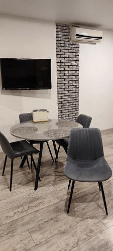 Стул на металлокаркасе Седа К латте / черный фото покупателя 236