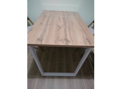 Деревянный стол Лота Лофт 120(160)х75 черный матовый / бетон светлый фото покупателя 943