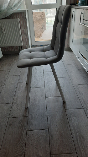 Стул на металлокаркасе Чилли синий / белый фото покупателя 812