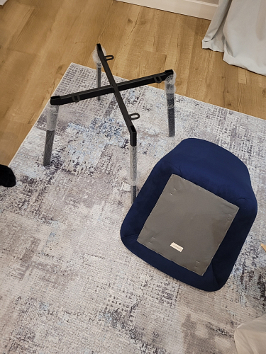 Стул на металлокаркасе Челси велюр коричневый / черный каркас фото покупателя 92