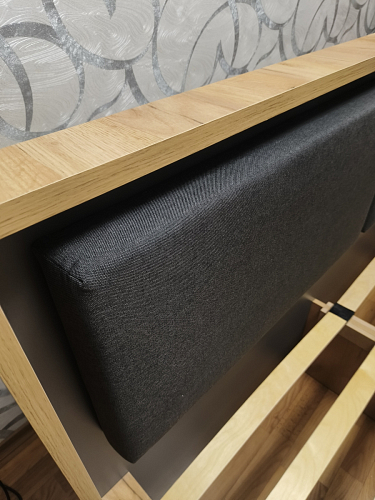 Двуспальная кровать Клауд 160х200 парящая дуб крафт золотой / антрацит фото покупателя 428