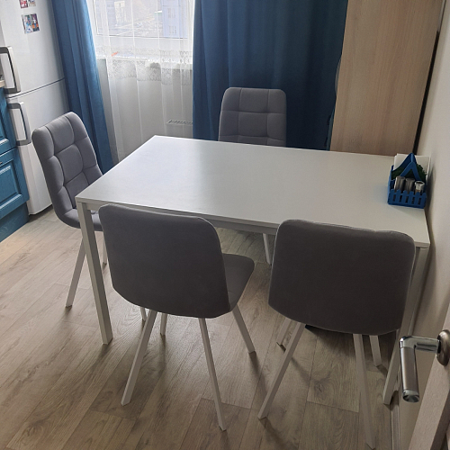 Стул на металлокаркасе Чилли бирюзовый / черный фото покупателя 1249