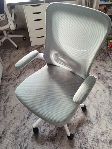 Компьютерное кресло Konfi gray / blue / white фото покупателя 246