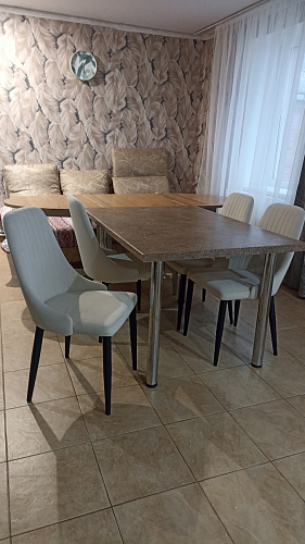 Стул на металлокаркасе Kora gray / black фото покупателя 43