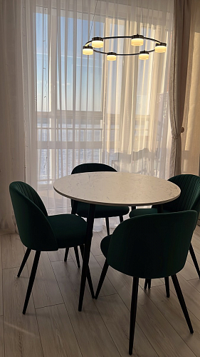 Стул на металлокаркасе Gabi 1 light purple / black фото покупателя 344