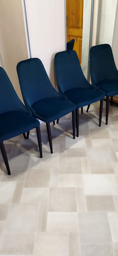 Стул на металлокаркасе Kora wine red / black фото покупателя 57