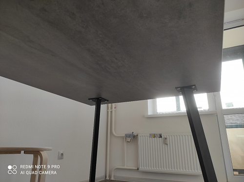 Стол Тринити Лофт 120 32 мм дуб галифакс табако / черный матовый фото покупателя 836