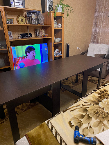 Стол обеденный раздвижной СтК7 дуб молочный фото покупателя 219