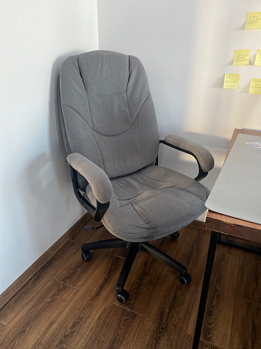 Компьютерное кресло Comfort Lux/Комфорт Люкс серый фото покупателя 43