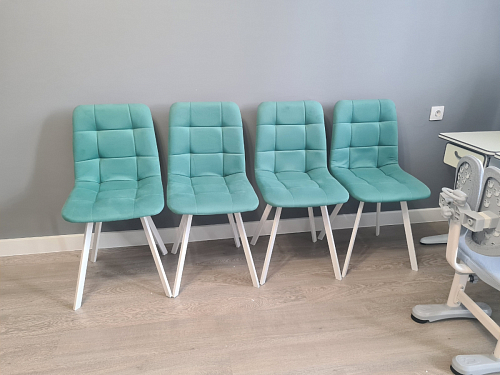 Стул на металлокаркасе Чилли горчичный / черный фото покупателя 571