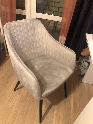 Стул на металлокаркасе Slam dark beige фото покупателя 94