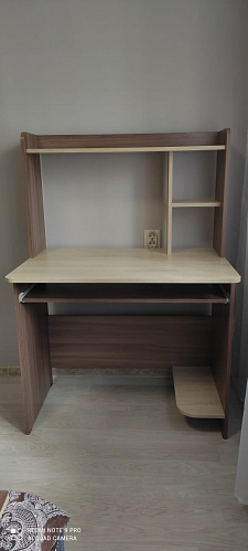 Компьютерный стол Грета-1 ясень шимо / дуб сонома фото покупателя 18