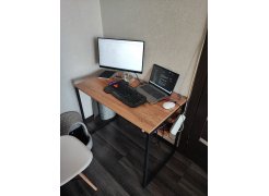 Письменный стол Клер Лофт черный матовый / бетон фото покупателя 33