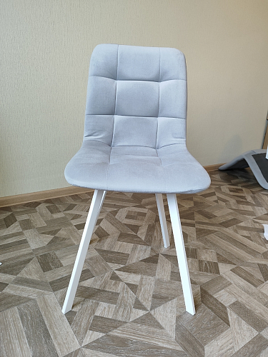 Стул на металлокаркасе Чилли темно-серый / черный каркас фото покупателя 443