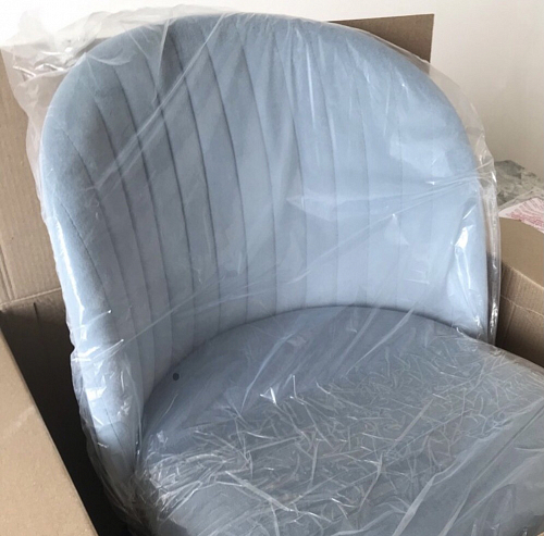 Стул на металлокаркасе Gabi 1 light purple / black / gold фото покупателя 196