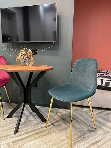 Стул на металлокаркасе Dabl wine red фото покупателя 162