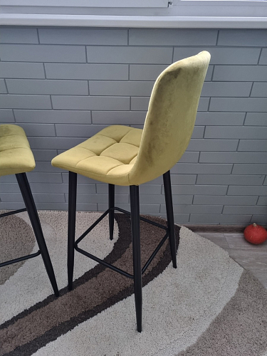 Барный стул Chio black / grey фото покупателя 20