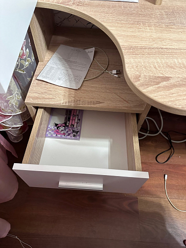 Письменный стол КСТ-16 левый венге / беленый дуб фото покупателя 118