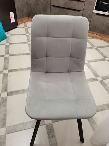 Комплект стульев Чилли 4 шт темно-серый / черный фото покупателя 466