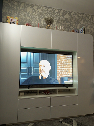 Готовая гостиная Румба белый / белый глянец  - Уцененный экземпляр фото покупателя 83