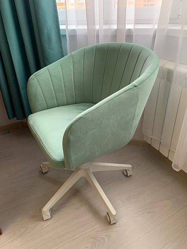 Компьютерное кресло Тибо confetti chocolate / белый фото покупателя 169