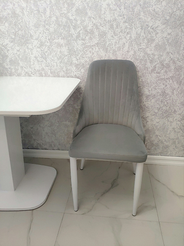 Стул на металлокаркасе Kora white / gray фото покупателя 80