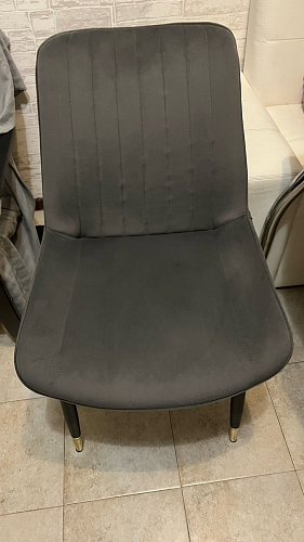 Стул на металлокаркасе Seda 01 blue / gold / black фото покупателя 12