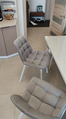 Стул на металлокаркасе Челси бирюзовый / черный фото покупателя 45