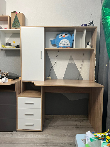 Письменный стол КСТ-16 левый венге / беленый дуб фото покупателя 73