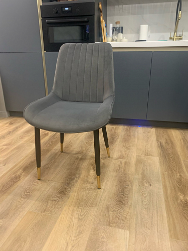 Стул на металлокаркасе Seda 1 latte / black / gold фото покупателя 51