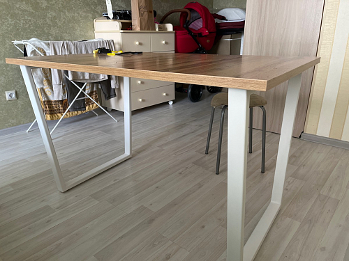 Стол раскладной Лота Лофт 120 25 мм юта / черный матовый фото покупателя 287