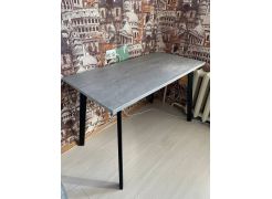 Стол Тринити Лофт 120 32 мм бетон / черный матовый фото покупателя 602