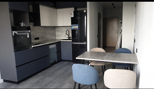 Стол раскладной Колон Лофт 120 32 мм дуб галифакс табако / черный матовый фото покупателя 121