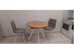 Стул на металлокаркасе Чилли синяя ткань / белый фото покупателя 81