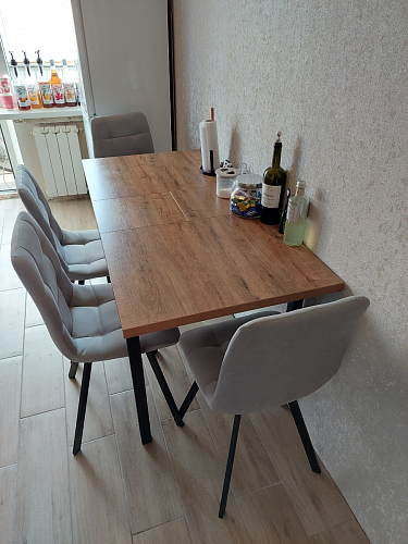 Стул на металлокаркасе Чилли К черный / зеленый фото покупателя 71