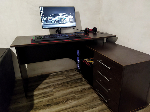 Компьютерный стол КСТ-109П правый венге фото покупателя 67