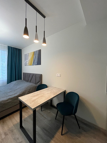 Стул на металлокаркасе Gabi 1 light blue / black / gold фото покупателя 240