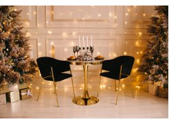 Деревянный стол Dorian 70x75 бежевый / золотой фото покупателя 16