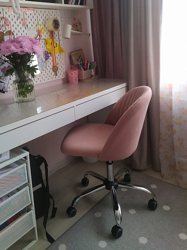 Компьютерное кресло Melody/Мелоди молочное фото покупателя 29