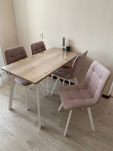 Стул на металлокаркасе Чилли К черный / зеленый фото покупателя 242