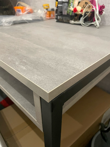 Письменный стол Леон Лофт бетон / черный матовый фото покупателя 204