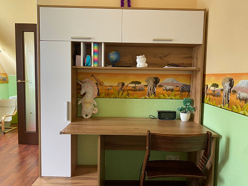 Письменный стол Лайт 03.243 дуб золотой (craft) / белый премиум фото покупателя 265